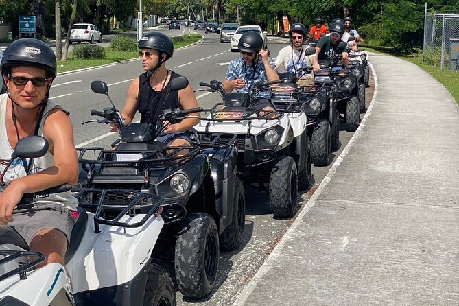 ATV Rentals in Nassau Bahamas - Riding an automatic 4WD ATV around New Providence