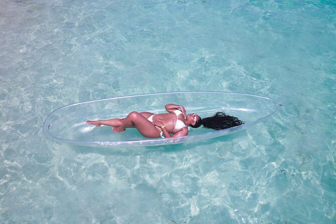 Clear Kayak Drone and Beach Private Photography in The Bahamas - Posing with Naomi, Anna, and the host team