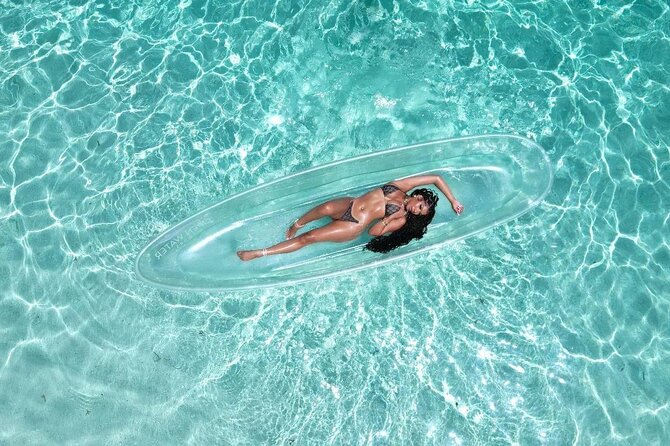 Clear Kayak Drone Photoshoot in Nassau Bahamas - Saunders Beach gives the photos their Nassau look
