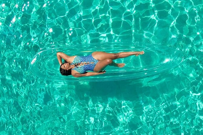 Clear kayak photoshoot Nassau Bahamas. - The drone photography is the real product