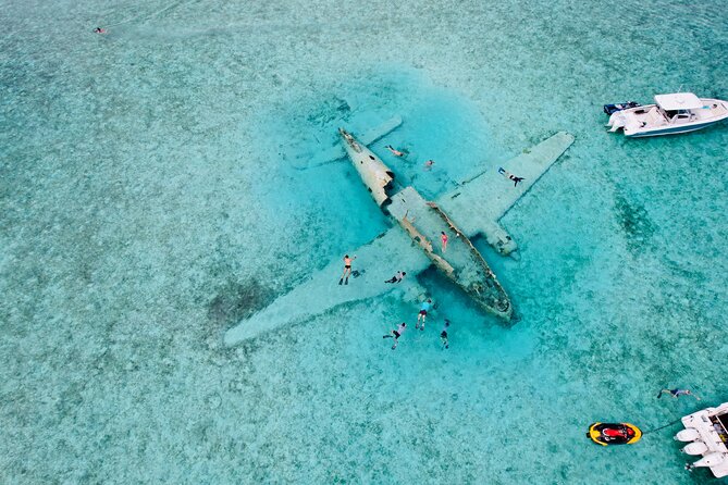 Exuma Full Day Swimming Pigs Group Boat Tour - The Wrecked Pablo Escobar Plane