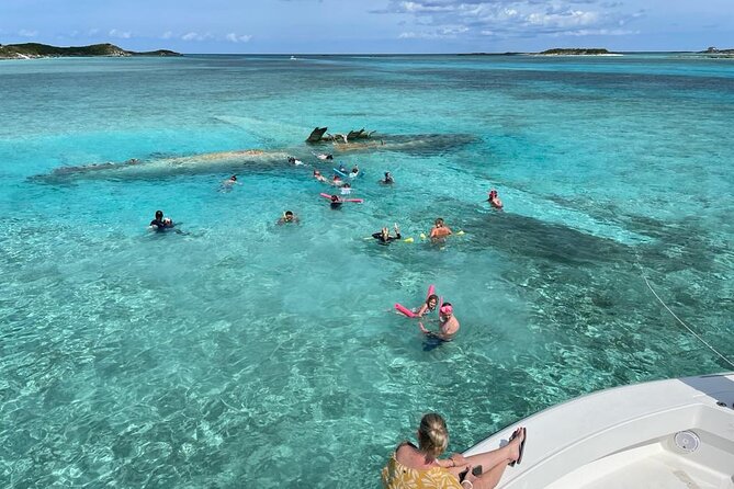 Exuma Island Hopping Swimming Pigs Tour with Lunch from Nassau - Leaving Paradise Island on a fast boat