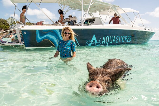 Exuma Powerboat Tour from Nassau with Swimming Pigs - The Powerboat Ride to Allen’s Cay