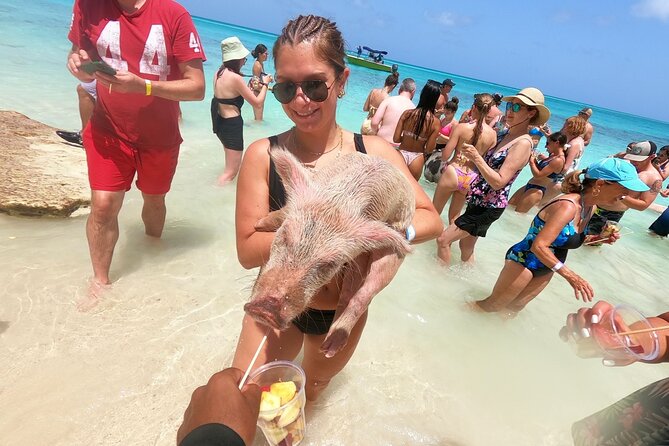 Full-Day Luxury Private Rose Island Pigs and Turtles Excursion - Leaving Bayshore Marina for the island chain