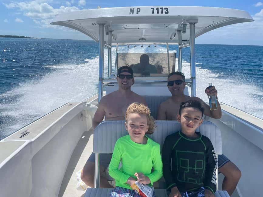 Island Hopping, Swimming w/ Turtles & Unlimited Bahamas Mama - Sandy Cay and the route toward open water