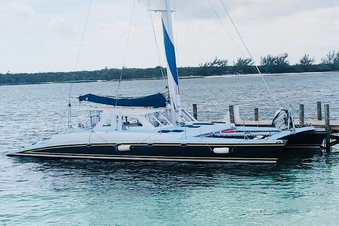 Luxury Catamaran Cruise: Sip, Sail, Snorkel, and Swim with Pigs! - Passing Sandy Cay, the real Gilligan’s Island