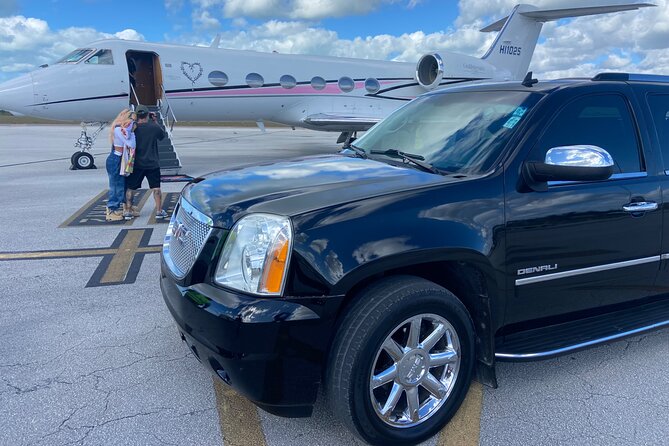 Luxury SUV Transfer from Airport, cruise port, Celebration Key - Inside the private limousine or SUV