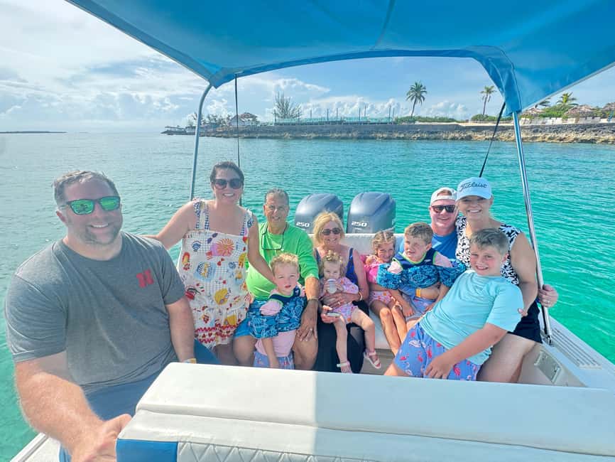 Nassau: 4-Island Tour Swimming Pigs, turtles, snorkeling - A protected reef for fish, coral, and rays