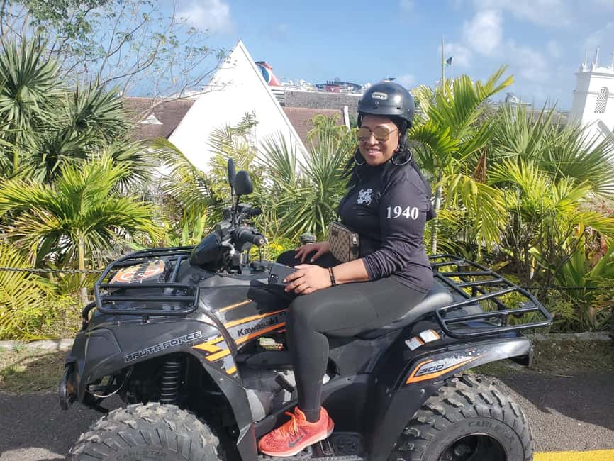 Nassau, Bahamas: ATV Quad Bike Rental - Government House and the old center of Nassau