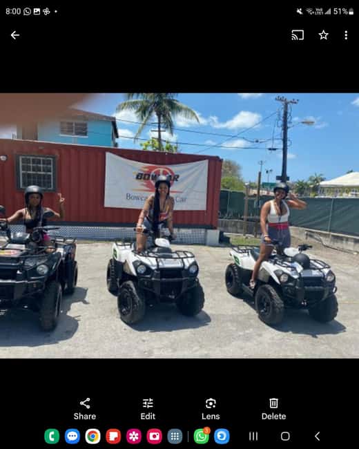 Nassau, Bahamas: ATV Quad Bike Rental - Picking up the ATV on Sands Road
