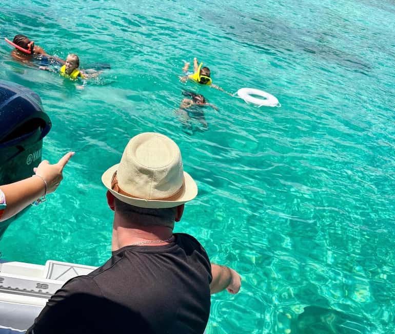 Nassau: Private Boat Charter Snorkel Tour - Athol Island brings the first snorkeling stop