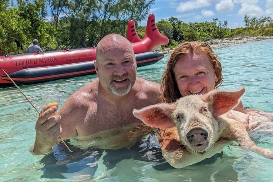Nassau: Private Swim with Pigs and Snorkeling Adventure - Leaving Nassau by private speedboat