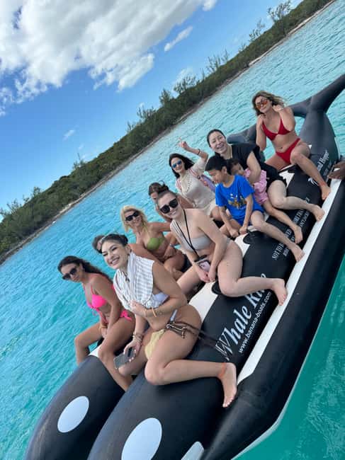 Nassau: Swimming Pigs and Turtles Boat Tour with Snorkeling - Pearl Island snorkeling in clear water