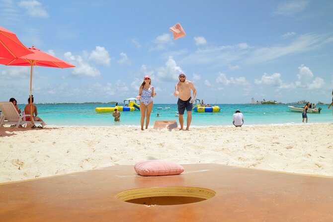 Nassau Swimming Pigs: Snorkeling, Lunch & Private Beach Club - Beach chairs, hammocks, swings, and water toys