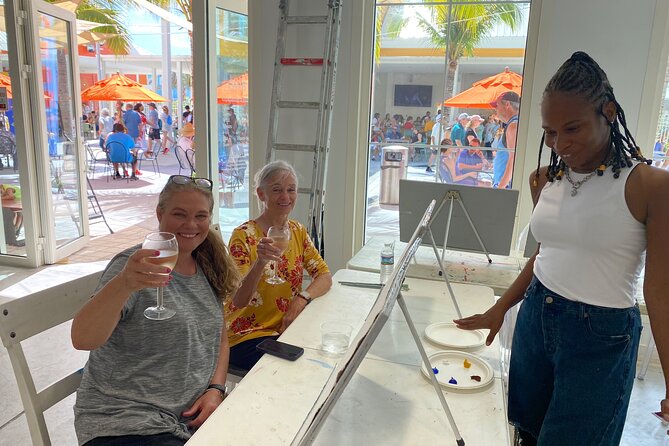 Paint and Sip at the Gallery and Wine Bar - Art, atmosphere, and the Nassau port setting
