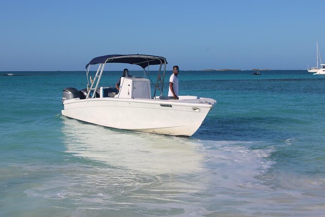 Private speed boat beach and bar hopping visiting Rose island - Beach Bars, Lunch, and the Floating Bar