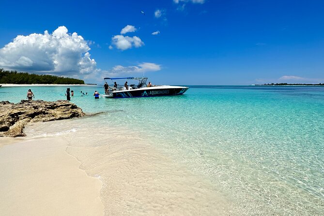Private Tour 45ft Powerboat to Nearby Islands - Green Cay: snorkeling and turtles in 45 minutes