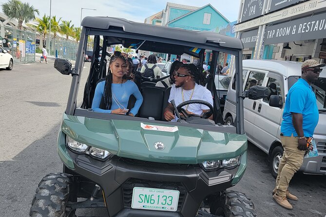 Side By Side Beach Buggy Rentals in Nassau Bahamas - Driving Nassau in a side-by-side buggy
