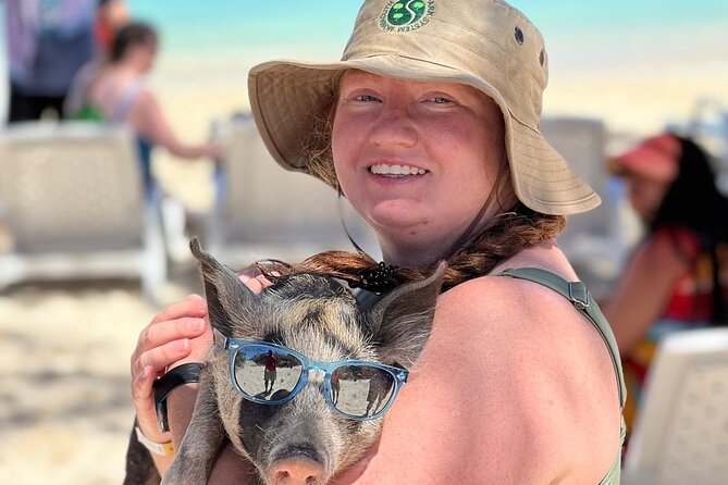 The Ultimate Bahamian Beach Day: Pigs, Jet Ski, Snorkeling & More - Athol Island and the swimming pigs